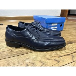 Men's Navy Oxford Style Dress Shoes Size 11 W